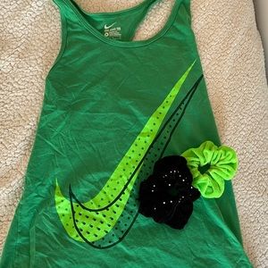 Green Nike tank top